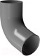 Миниатюра изображения товара Колено трубы водосточной Docke Stal Premium D90 PVPO-1086 (графит 7024)