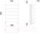 Миниатюра изображения товара Полотенцесушитель водяной Terminus Стандарт П6 500х600 (RAL 9003)