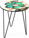 Миниатюра изображения товара Журнальный столик Sheffilton SHT-CT27 (малахитово-зеленый/черный муар)