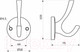 Миниатюра изображения товара Крючок для одежды AKS Horn (черный)