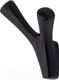 Миниатюра изображения товара Крючок для одежды AKS Omega (черный матовый)