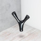 Миниатюра изображения товара Крючок для одежды AKS Omega (черный матовый)