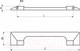 Миниатюра изображения товара Ручка для мебели AKS Kleo-128 (черный матовый)