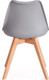 Миниатюра изображения товара Стул Tetchair Tulip дерево/пластик/экокожа (серый)