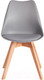Миниатюра изображения товара Стул Tetchair Tulip дерево/пластик/экокожа (серый)