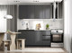Миниатюра изображения товара Кухонный гарнитур Артём-Мебель Мэри СН-114 ДСП 1.6м (серый графит)