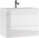 Миниатюра изображения товара Тумба под умывальник Домино Classica 70 Graffo подвесная В2 / DGr2115T (белый глянец)