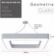 Миниатюра изображения товара Потолочный светильник ЭРА Geometria Quadro SPO-162-W-40K / Б0058894