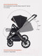 Миниатюра изображения товара Детская универсальная коляска Rant Falcon 3 в 1 / RA098 (Black)