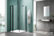 Миниатюра изображения товара Душевой уголок Adema Сканди 90 (черный/прозрачное стекло)
