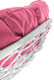 Миниатюра изображения товара Кресло садовое M-Group Пончик / 12320108 (белый ротанг/розовая подушка)