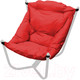 Миниатюра изображения товара Кресло садовое M-Group Чил / 12360106 (белый/красная подушка)