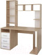Миниатюра изображения товара Компьютерный стол Stolline Мика с надстройкой / СТЛ.165.16 (дуб сонома/белый)
