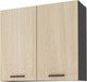 Миниатюра изображения товара Шкаф навесной для кухни Stolline Дуэт 80 / СТЛ.316.03 (дуб феррара/ясень шимо светлый)