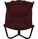 Миниатюра изображения товара Кресло садовое M-Group Чил / 12360402 (черный/бордовая подушка)