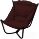 Миниатюра изображения товара Кресло садовое M-Group Чил / 12360402 (черный/бордовая подушка)