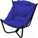 Миниатюра изображения товара Кресло садовое M-Group Чил / 12360410 (черный/синяя подушка)