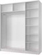 Миниатюра изображения товара Шкаф-купе Stolline Марвин-3 2-х дверный / СТЛ.532.01 (белый/белый глянец)