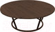 Миниатюра изображения товара Стол садовый M-Group Папасан круглый / 19030200 (коричневый без ротанга)