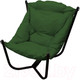 Миниатюра изображения товара Кресло садовое M-Group Чил / 12360404 (черный/зеленая подушка)