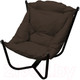 Миниатюра изображения товара Кресло садовое M-Group Чил / 12360405 (черный/коричневая подушка)