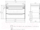 Миниатюра изображения товара Тумба под умывальник Volna Lake 80.2Y (подвесная)