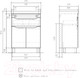Миниатюра изображения товара Тумба под умывальник Volna Lake 60.2D.1Y