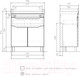 Миниатюра изображения товара Тумба под умывальник Volna Lake 70.2D.1Y
