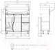 Миниатюра изображения товара Тумба под умывальник Volna Adel 80 2D.2Y Балтика