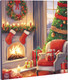 Миниатюра изображения товара Картина по номерам Школа талантов Новогодний уют / 9846474