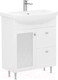 Миниатюра изображения товара Тумба с умывальником Volna Milena 70.1D.2Y Балтика 70 (напольная)
