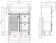 Миниатюра изображения товара Тумба с умывальником Volna Milena 70.1D.2Y Балтика 70 (напольная)