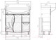 Миниатюра изображения товара Тумба с умывальником Volna Adel 2D.2Y Балтика 80 (напольная)
