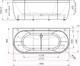 Миниатюра изображения товара Ванна акриловая Radomir Вальс Макси 180x80 / 1-01-0-0-1-188