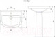 Миниатюра изображения товара Умывальник Rosa Стандарт 56