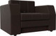 Миниатюра изображения товара Кресло-кровать Лига Диванов Атлантида / 28410 (экокожа коричневый)
