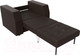 Миниатюра изображения товара Кресло-кровать Лига Диванов Атлантида / 28410 (экокожа коричневый)