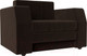 Миниатюра изображения товара Кресло-кровать Лига Диванов Атлантида / 28415 (микровельвет коричневый)