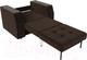 Миниатюра изображения товара Кресло-кровать Лига Диванов Атлантида / 28415 (микровельвет коричневый)