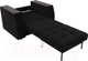 Миниатюра изображения товара Кресло-кровать Лига Диванов Атлантида / 28418 (микровельвет черный)