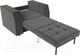 Миниатюра изображения товара Кресло-кровать Лига Диванов Атлантида / 113840 (велюр серый)