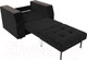 Миниатюра изображения товара Кресло-кровать Лига Диванов Атлантида / 113842 (велюр черный)