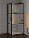 Миниатюра изображения товара Душевой уголок Riho Grid GB203 / G004016121 (110x80, черный/прозрачный)