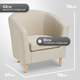 Миниатюра изображения товара Кресло мягкое Mio Tesoro Тунне (Cream)