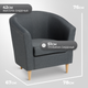 Миниатюра изображения товара Кресло мягкое Mio Tesoro Тунне (Dark Grey)