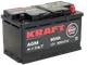 Миниатюра изображения товара Автомобильный аккумулятор KrafT AGM 80 R / AGM-L4 (80 А/ч)