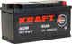 Миниатюра изображения товара Автомобильный аккумулятор KrafT AGM 95 R / AGM-L5 (95 А/ч)
