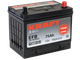 Миниатюра изображения товара Автомобильный аккумулятор KrafT EFB Asia 75 JR с бортом / EFB-D26 (75 А/ч)