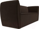 Миниатюра изображения товара Диван Лига Диванов Бергамо 3-х местный / 112112 (микровельвет коричневый)