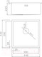 Миниатюра изображения товара Мойка кухонная Wisent WS34444B (с сифоном GER013)